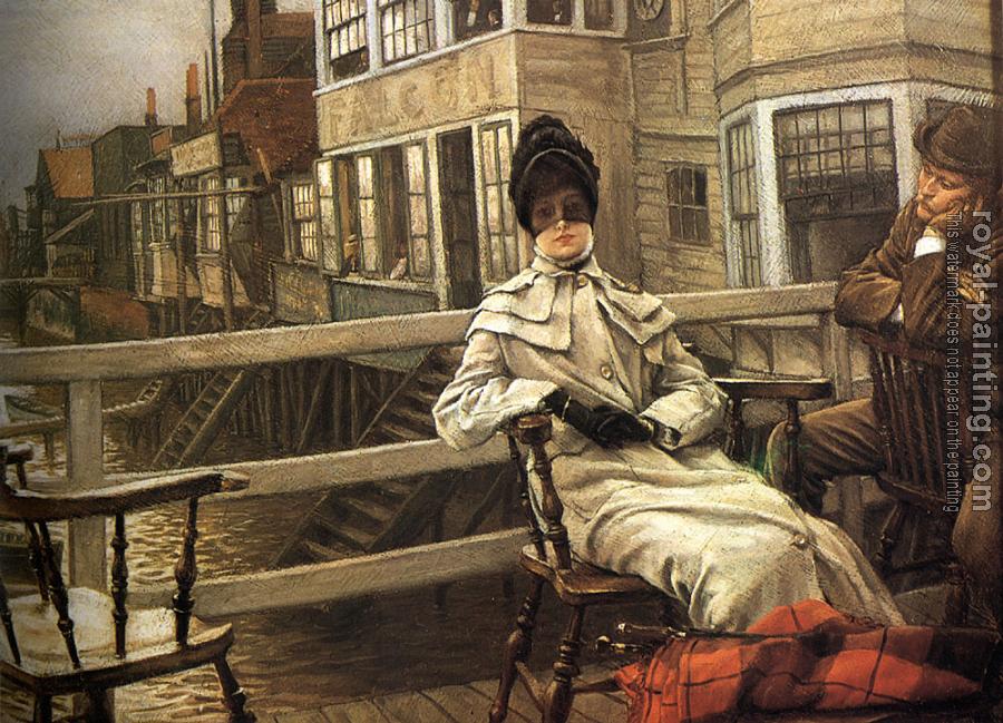 James Tissot : Waiting for the Ferry III James Tissot : Waiting for the Ferry III